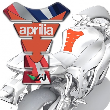Aprilia Tank Protector Multicolored Base Modern logo 