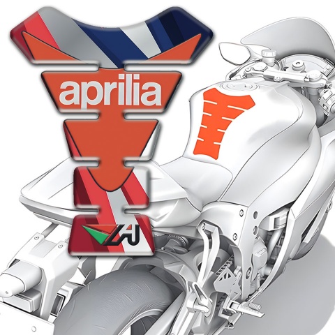 Aprilia Tank Protector Multicolored Base Modern logo 