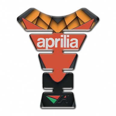 Aprilia Tank Pad Motorbike Orange Decoration Base Modern Logo 