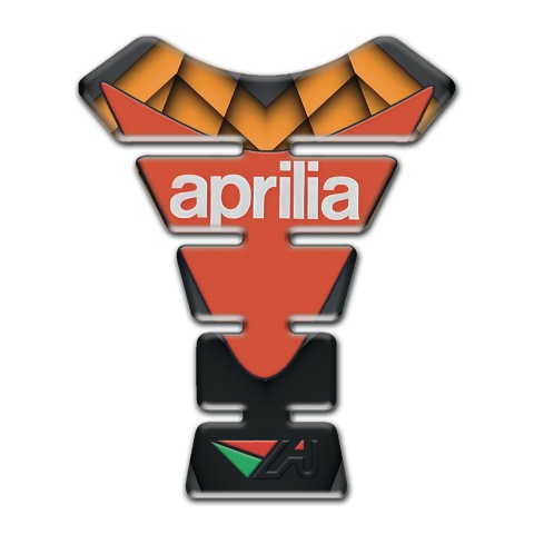 Aprilia Tank Pad Motorbike Orange Decoration Base Modern Logo 