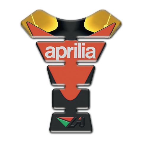 Aprilia Tank Protector Orange Logo Yellow Motive Base 