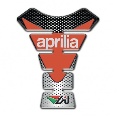 Aprilia Tank Fuse Silver Black Silicone Sticker