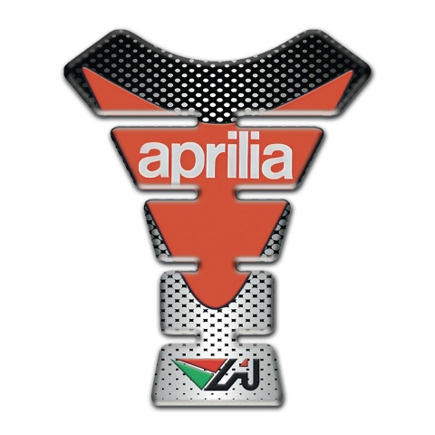 Aprilia Tank Fuse Silver Black Silicone Sticker