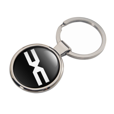 Dacia Keychain Metal Black White Clean Logo Edition