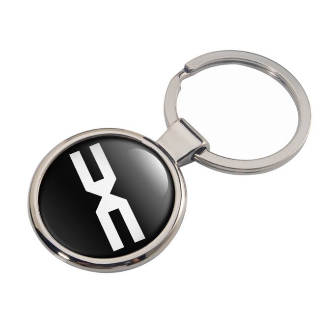Dacia Keychain Metal Black White Clean Logo Edition