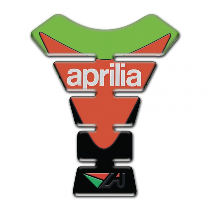 Aprilia Tank Pad Protector Green Black Background 