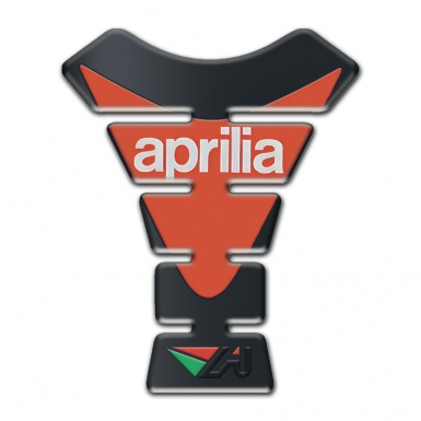 Aprilia Tank Fuse Graphite Effect Orange Logo Plate 