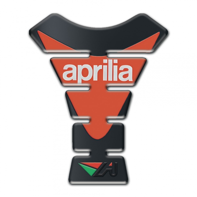 Aprilia Tank Fuse Graphite Effect Orange Logo Plate 