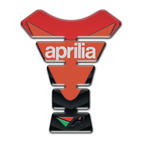 Aprilia Tank Protector Orange Logo Red Black Base 