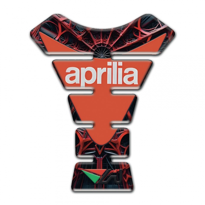 Aprilia Tank Guard Pads Red Spider Web Version 