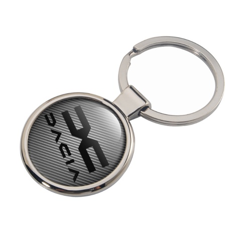 Dacia Keychain Metal Dark Carbon Black Logo Edition