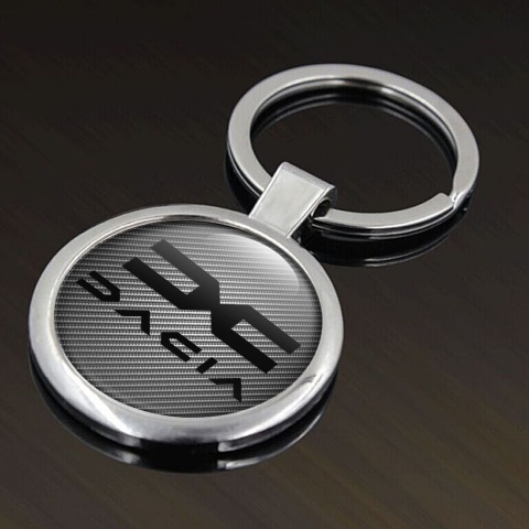 Dacia Keychain Metal Dark Carbon Black Logo Edition