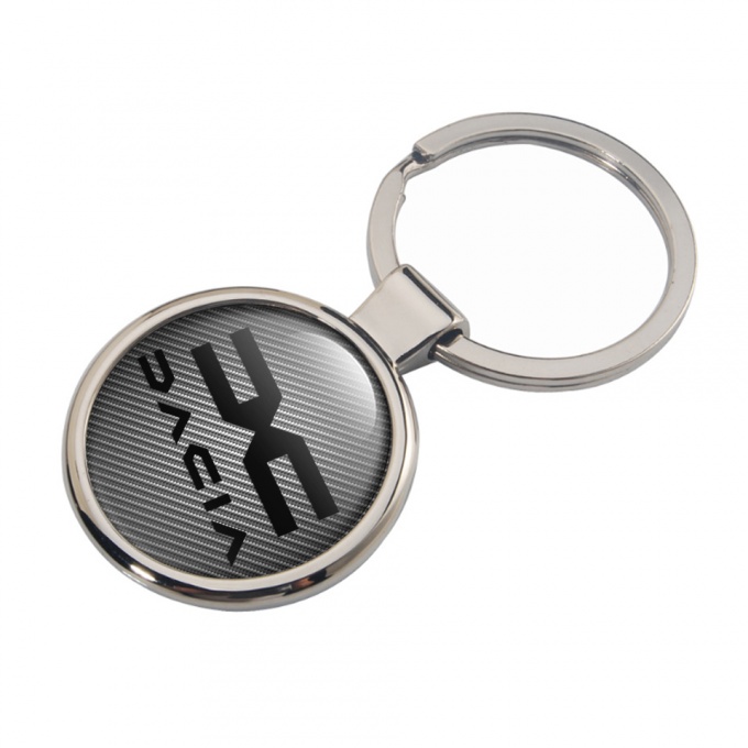 Dacia Keychain Metal Dark Carbon Black Logo Edition