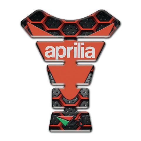 Aprilia Tank Pad Protector Red Grid Version 
