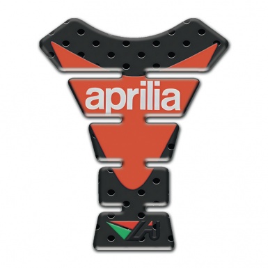 Aprilia Tank Guard Pads Black Perforated Bacjground Version 