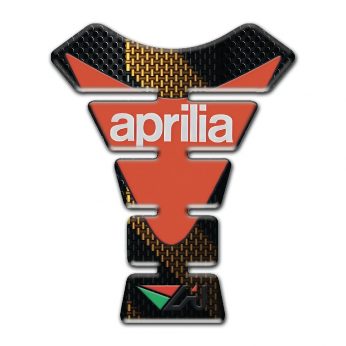 Aprilia Tank Protector Black Brown Decoration Version 