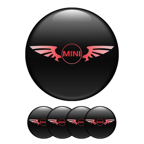 Mini Cooper Wheel Center Caps Emblem Pink Logo