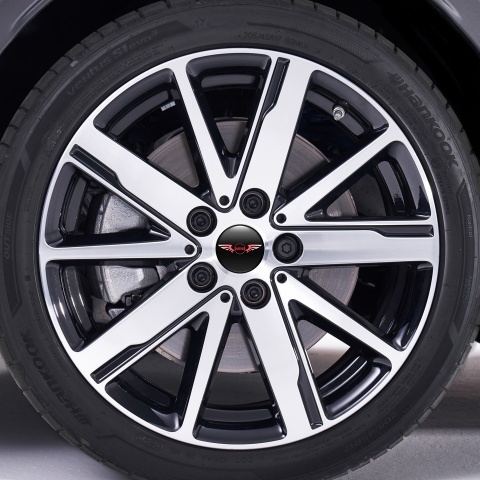 Mini Cooper Wheel Center Caps Emblem Pink Logo