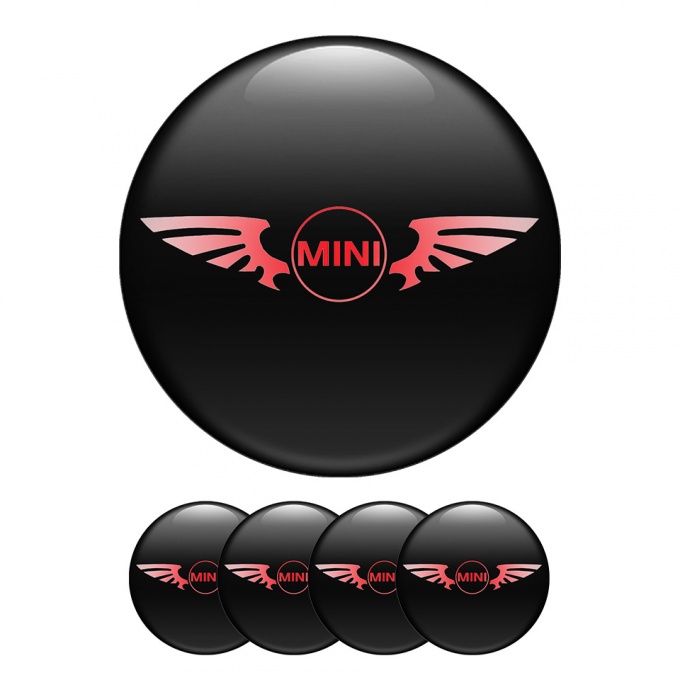 Mini Cooper Wheel Center Caps Emblem Pink Logo