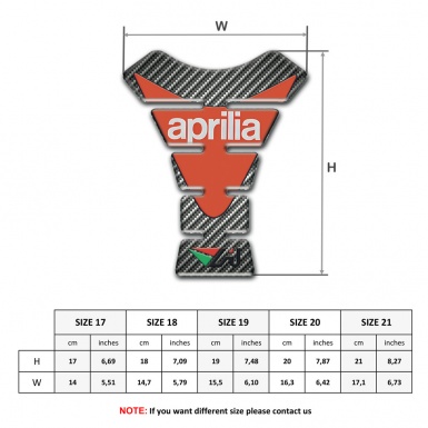 Aprilia Tank Guard Pads Classic Carbon Version 