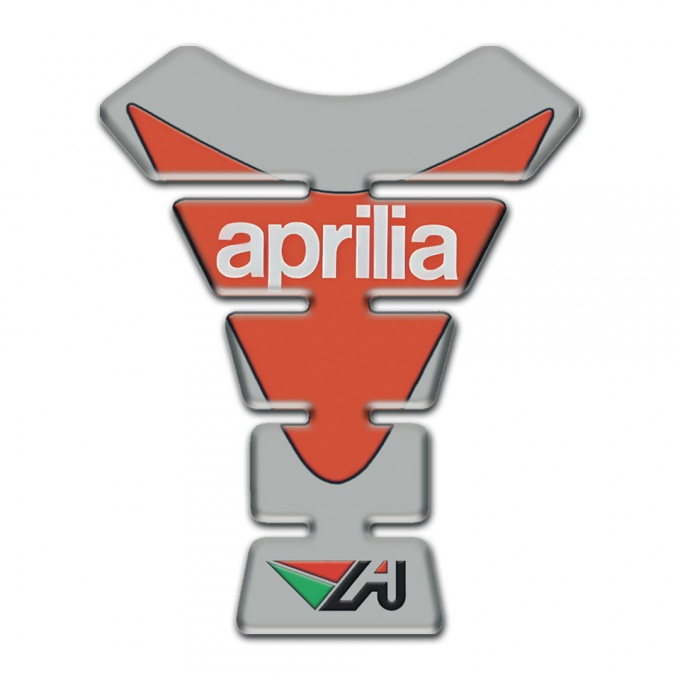 Aprilia Tank Pad Protector Gray Orange Version 