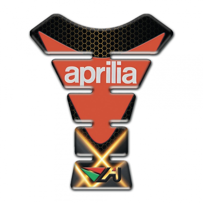 Aprilia Tank Pad Motorbike Orange Lights Version 