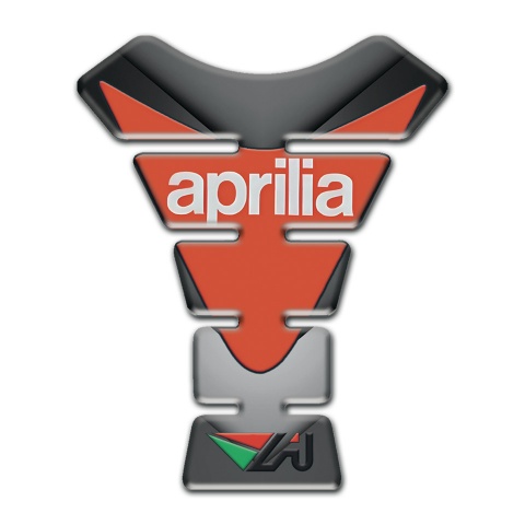 Aprilia Tank Guard Pads Gray Nuances base Orange Logo 
