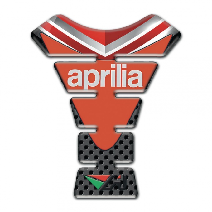 Aprilia Tank Pad Motorbike Motorcycle Model with Orange Print Logo 