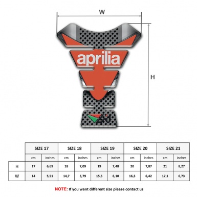 Aprilia Tank Pad Protector High End Decoration 