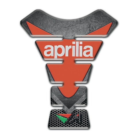 Aprilia Scratched Plate Effect Tank Pad Protector 