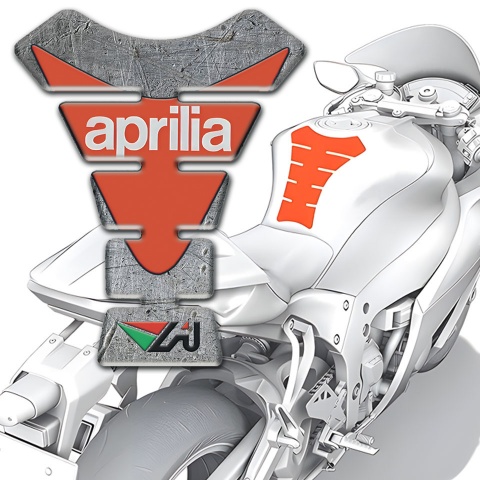 Aprilia Tank Fuse Stone Effect Base Orange Logo 