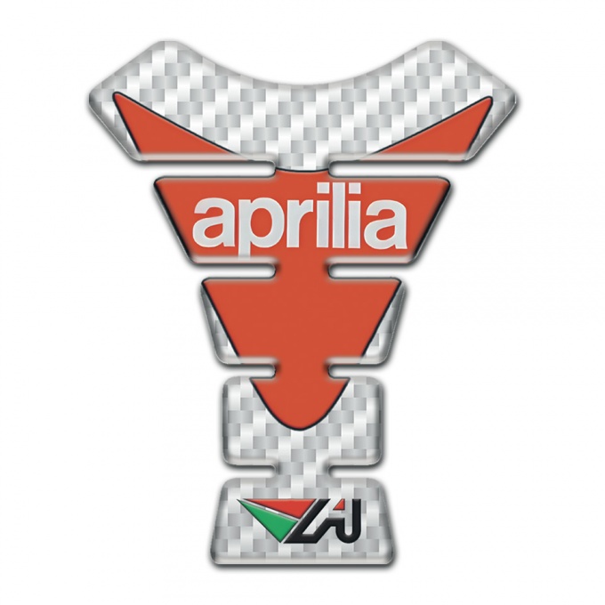 Aprilia Tank Pad Protector White Carbon 