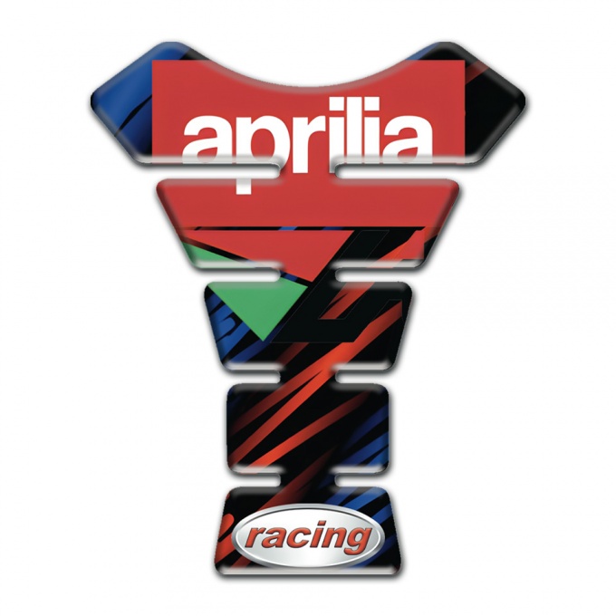 Aprilia Tank Pad Protector Blue Red Pattern Racing Edition 