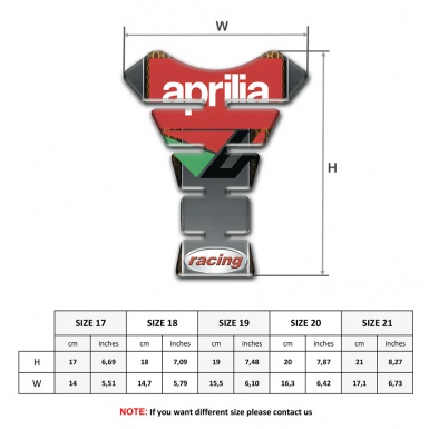 Aprilia Tank Fuse Gray Print Racing Style 