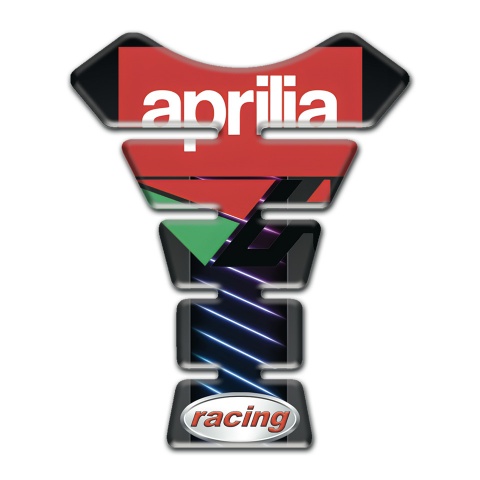 Aprilia Tank Protector Neon Lines Design Racing Style 
