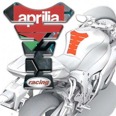 Aprilia Tank Fuse Gray 3D Figures Design 