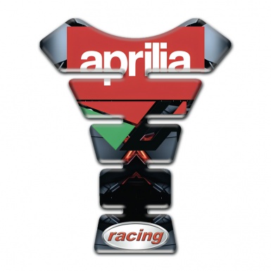 Aprilia Tank Protector Gray Torn Effect Base Racing Style 