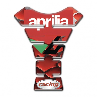 Aprilia Tank Pad Protector Red Elements Design Racing Style 