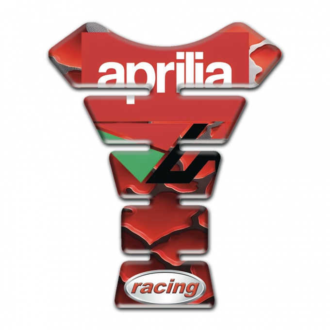 Aprilia Tank Pad Protector Red Elements Design Racing Style 