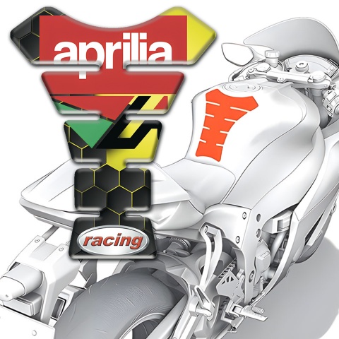 Aprilia Tank Protector Honeycomb Motiv Racing Style 