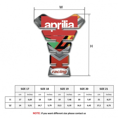 Aprilia Tank Fuse Multicolored Moidel Racing Style 