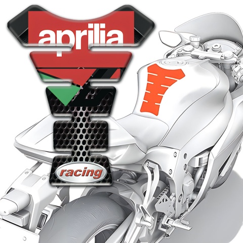 Aprilia Tank Pad Motorbike  Anti Slip Sticker Racing Style 