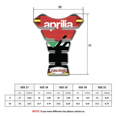Aprilia Tank Fuse Racing Style Unique Vision 