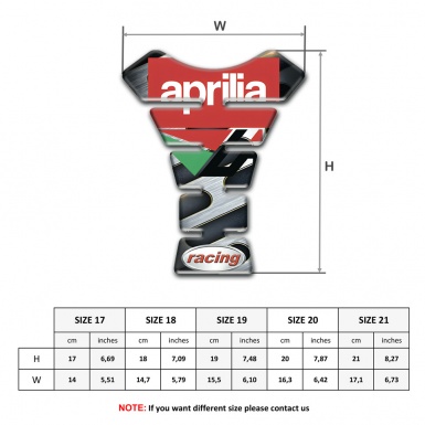 Aprilia Tank Fuse Iron Effect Base Racing Style 