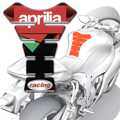 Aprilia Tank Fuse Red Black Print base Racing logo