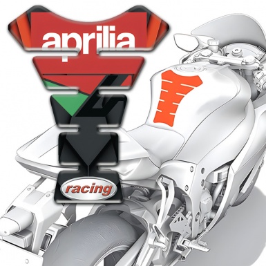 Aprilia Tank Pad Motorbike Racing Version 