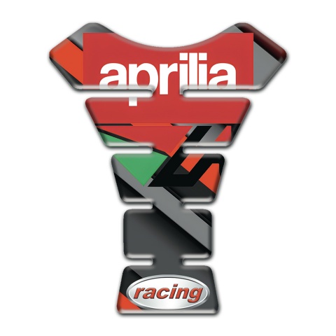 Aprilia Tank Protector Diagonal Gray Orange Print 