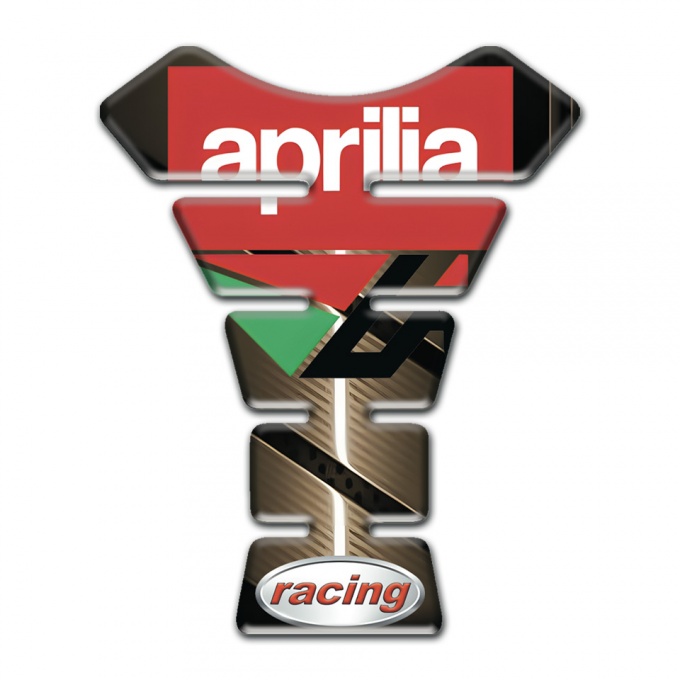 Aprilia Tank Guard Pads Bronze base Racing Style 