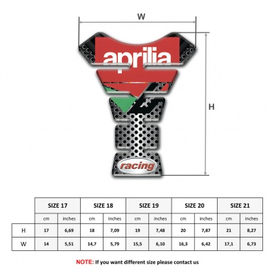 Aprilia Tank Protector High-Quality  Version Racing Style 