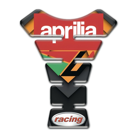 Aprilia Tank Guard Pads Orange Background Motive Racing Edition 